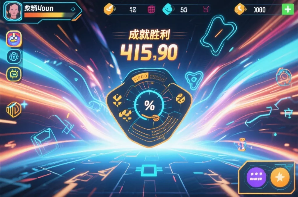 游戏界面显示高分和成就